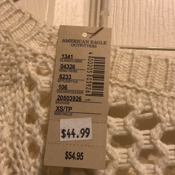 American Eagle Women’s XS White Knit Sweater (NWT) - Picture 5 of 5